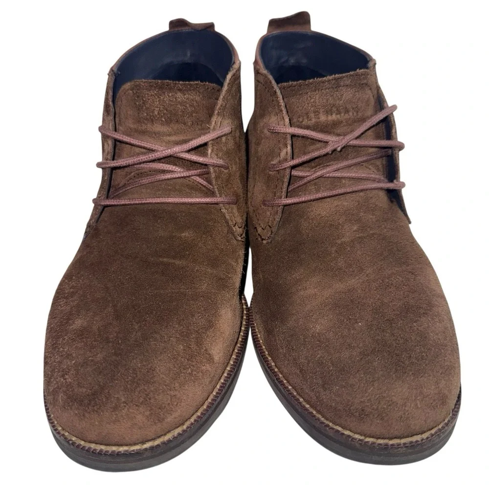 Cole Haan Ogden‎ Stitch Chukka II Boots Men 9 Muir Suede Dark Brown C26393